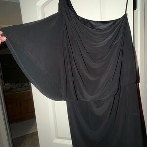 Jessica Simpson Black One Shoulder Dress